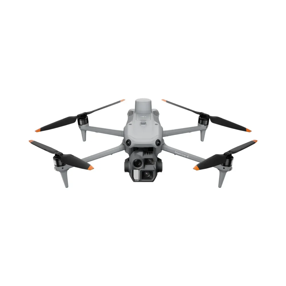 Front view of DJI Matrice 4E commercial drone with multi-sensor payload