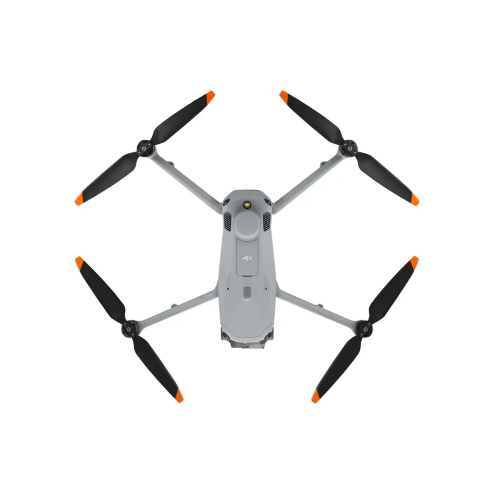Top view of DJI Matrice 4E drone showing propeller and body layout