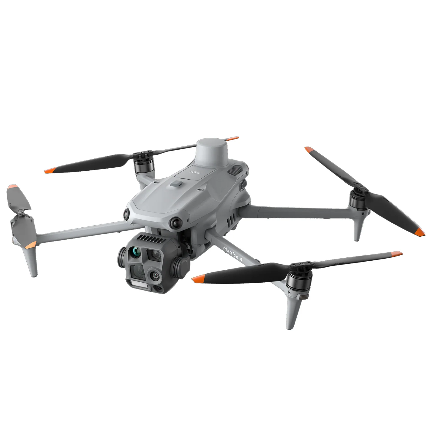 DJI Matrice 4T Ireland thermal drone shown from a front upper angle with integrated multi-sensor payload.