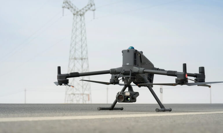 DJI Matrice 400 enterprise drone for powerline inspection in Ireland