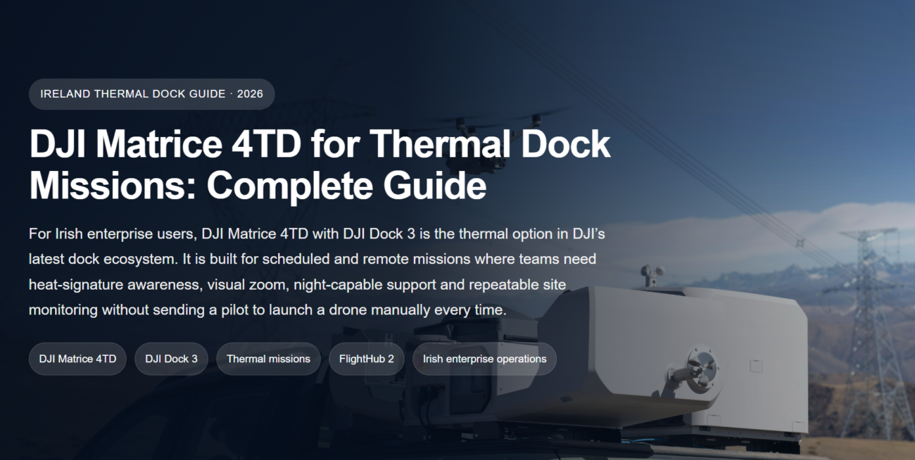 DJI Matrice 4TD thermal dock mission with DJI Dock 3