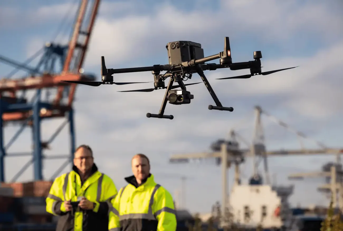 Drone inspection for coastal harbour and marine infrastructure